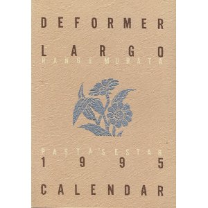 画像: DEFORMER LARGO　1995CALENDAR　村田蓮爾