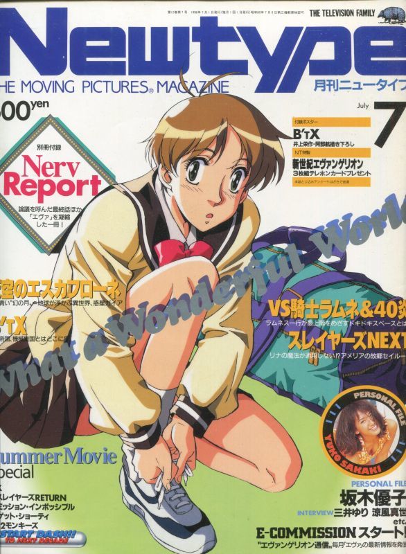 画像1: Newtype月刊ニュータイプ1996年7月号（付録付き）