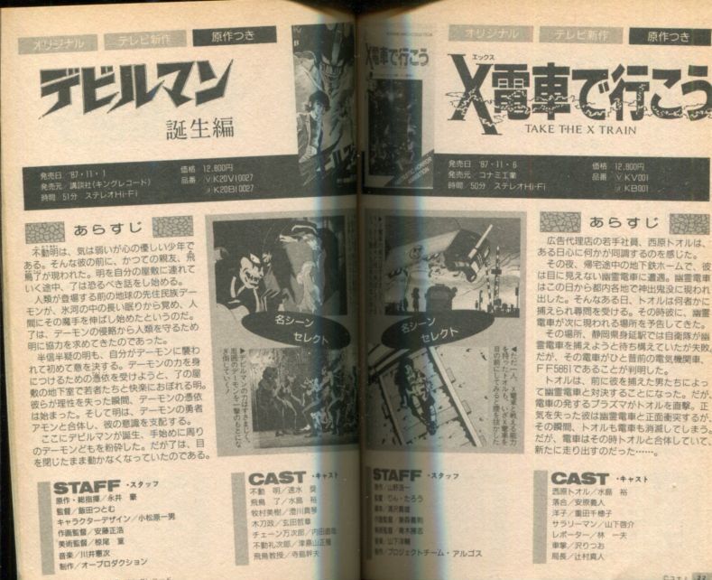 画像2: THE ENCYCLOPEDIA OVA オリジナルアニメビデオ大事典　1988年版　1987.6〜1988.7全タイトル完全収録